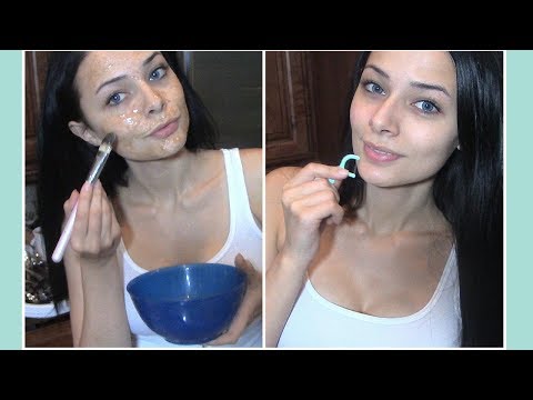 ASMR FLOSSING MY FACE?!  + Honey and Cinnamon Face Mask (Soft Spoken and Nail Tapping)