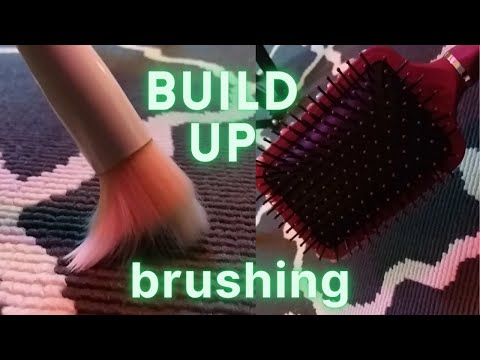 ASMR Lo-Fi Aggressive Build Up Brushing and Scratching on a Rug and Textured Case - No Talking