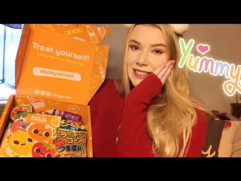 American Gal Tries Japanese Candy (ToykoTreat) ASMR