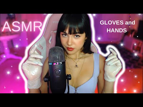 ASMR ❤️ GLOVES, caresses and MOUTH sounds