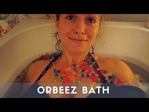 ASMR 💤 Having a bath in 40.000 orbeez (water beads) 🛀 Bathe with me! Water sounds 💦