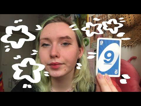 lofi asmr! [subtitled] UNO cards reading roleplay! whispers/card sound/hand movement!