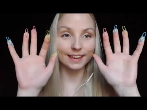 ASMR Paper Clip Tapping - Fast and Slow + Little Bit of Water Sounds