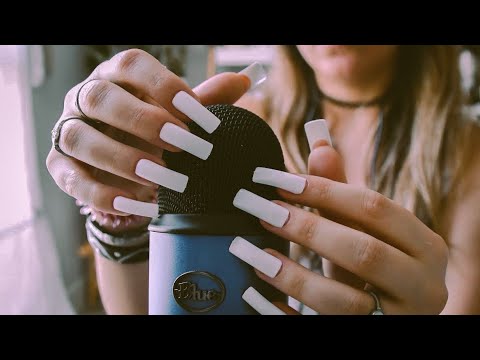 ASMR Mics Scratching & Tapping fake nails (no talking)
