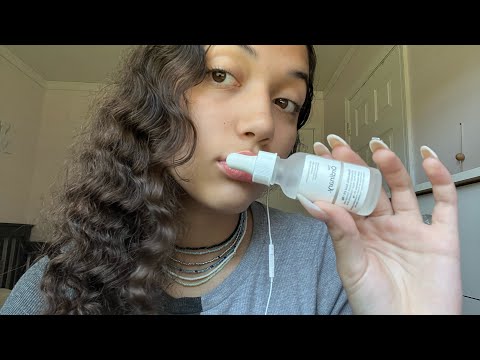 ASMR~ fast and aggressive skincare tapping & fingertip tapping
