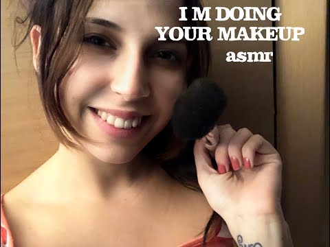 💄ASMR💄 DOING YOUR MAKEUP for your 1st date (italian accent + whispering)