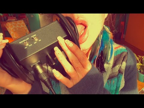 ASMR rough and aggressive ear eating | tongue punch heaven | with some tapping
