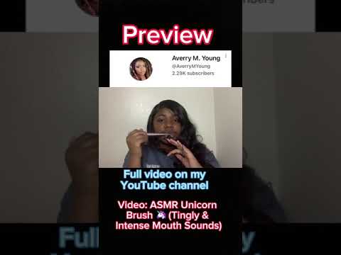 ASMR Unicorn Brush Sounds