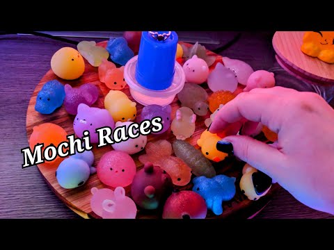 ASMR New Mochi Races (Featuring THE ROLLING RACE + Speed Races)