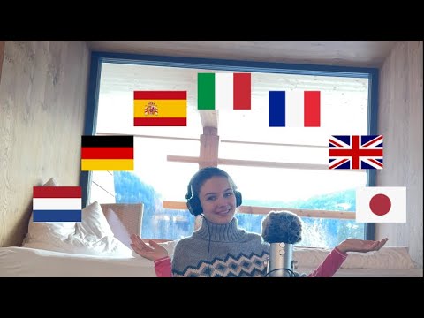 Trying to speak 7 different languages ASMR