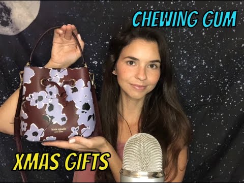 ASMR What I got for Xmas *gum-chewing*