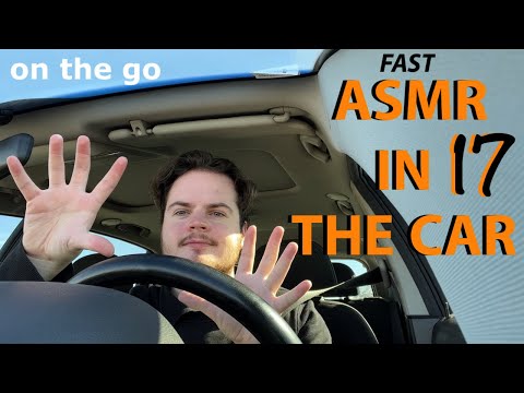 Fast & Aggressive ASMR in the Car 17 lofi Hand Sounds, Invisible triggers,Gripping&Scratching+Visual
