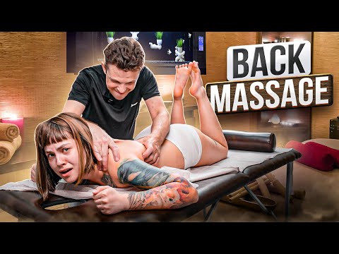 ASMR NECK CRACKING, CHIROPRACTIC ADJUSTMENTS AND BACK MASSAGE FOR YOGA QUEEN EVELINE