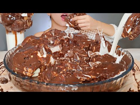 ASMR | LAVA CHOCOLATE CINNAMON DESSRT | Eating Lava Chocolate| MUKBANG | Homemade