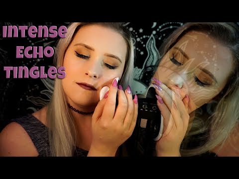 INTENSE Echo ASMR | Cloth Sounds, Positive Affirmations, Unintelligible Whispers & More