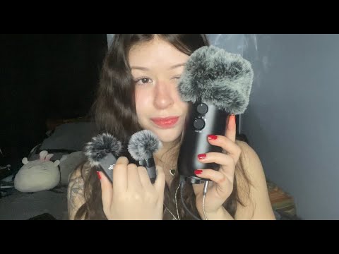 ASMR mic testing with mouth sounds and head massage