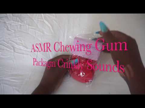 👅 🍬 Chewing Gum ASMR Eating Crinkly Sounds 💦 No whispering