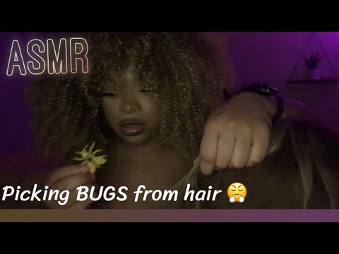 ASMR: Picking Bugs from HAIR ?!