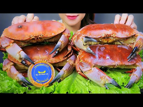 ASMR Boiled Norwegian brown crab, EATING SOUNDS | LINH-ASMR