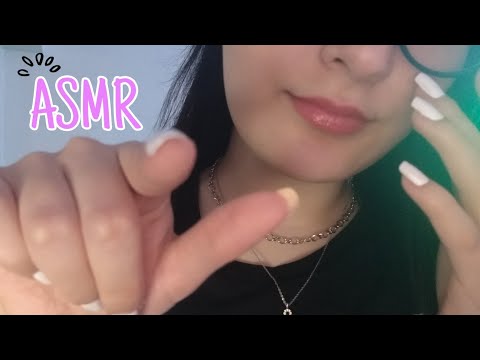 ASMR "Unexpected"poking~soft spoken~face touching~hand movement