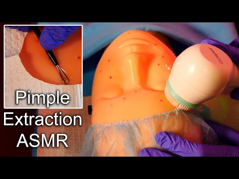 ASMR Skin Exam | Pimple Extraction and Facial Treatment