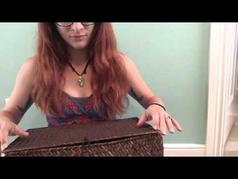 ASMR Tapping and Scratching whicker box