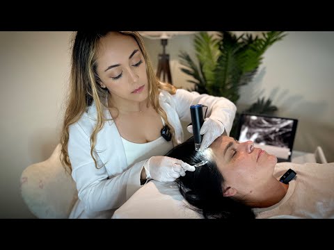 ASMR Scalp Check and Face Mapping with Scalp Treatment | Real Person Soft Spoken Roleplay