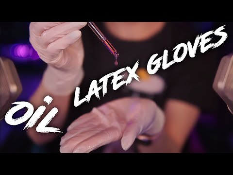 ASMR Oily Latex Gloves 💎 No Talking, Rode NT2A