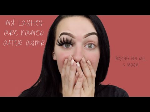 [ASMR] Trying On My Lash Line - ASMR Collection