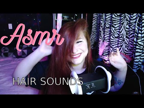 ASMR - Hair Triggers (Gatilhos com som de cabelo - NO TALKING- 3dio)