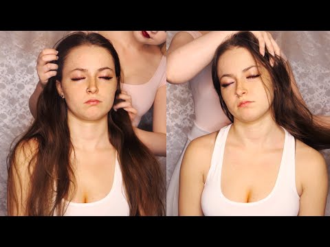 ASMR Ultra Relaxing Scalp Massage, Hair Play & Soft Whispers  w/ Fair & Lauren