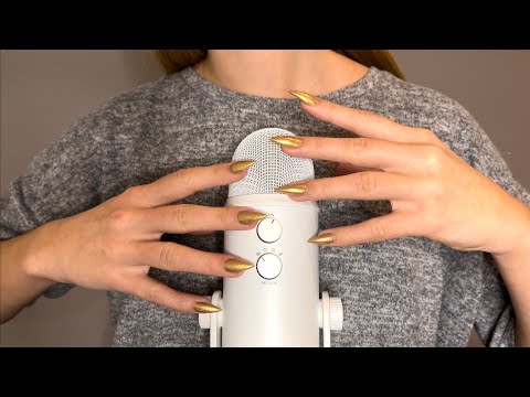 ASMR just on the microphone (brushing, rubbing, scratching)