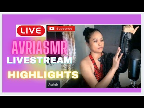 🔴ASMR LiveStream HighLights : Leather Jacket/Gloves, Tapping & Scratching Triggers