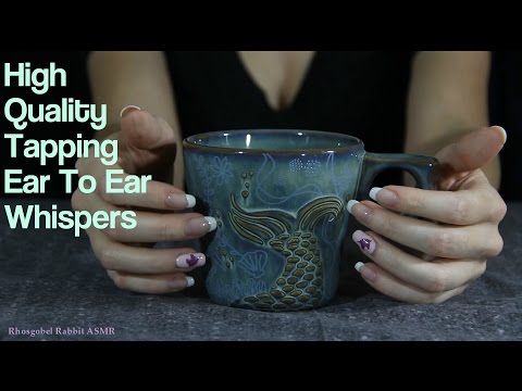 ASMR Ear Whispers With Mug Tapping