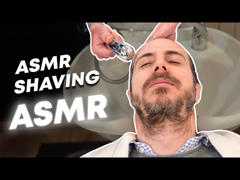 ASMR HEAD SHAVING | BARBERSHOP ASMR