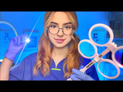 ASMR Cranial Nerve Exam EYES CLOSED 👀👩‍⚕️ Eye Exam, Doctor Roleplay, Orbital Light, Ear THE WORKS!