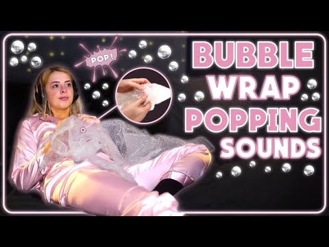 [ASMR] Popping Bubble Wrap sounds | Satin Pyjama & Socks sounds asmr!! [cosy]