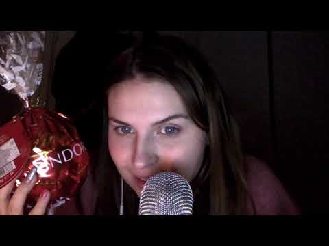 ASMR: tapping and EATING SOUNDS*, Lindh, Lindor, chocolate