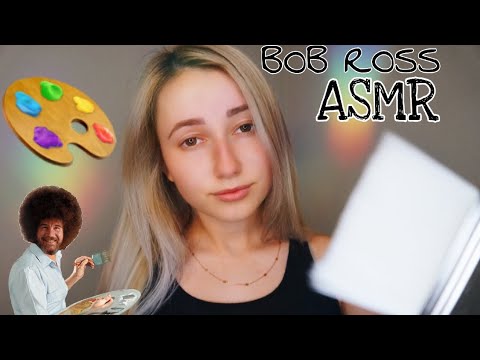 ASMR ✨ BOB ROSS PAINTING ON YOUR FACE *roleplay*