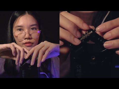 ASMR Tingles With Zoom H4n Pro ( ลูบ,เคาะที่ไมค์ )