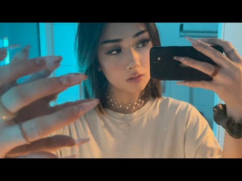 ASMR phone tapping, camera tapping, mirror tapping with long nails