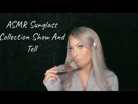 ASMR Whispered Sunglass Collection Show And Tell | Guaranteed Sleep 😴
