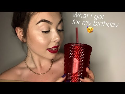 ASMR WHAT I GOT FOR MY BIRTHDAY 🎉 | SHOW AND TELL HAUL