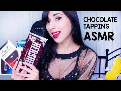ASMR Tapping on Chocolate Bars - Scratching, Fast Tapping, Crinkles, Grinding 🍫