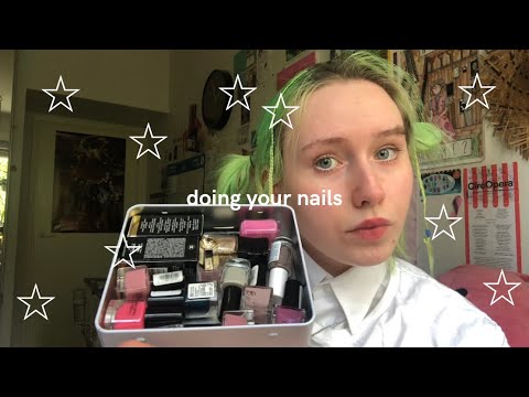lofi asmr! [subtitled] doing your nails!