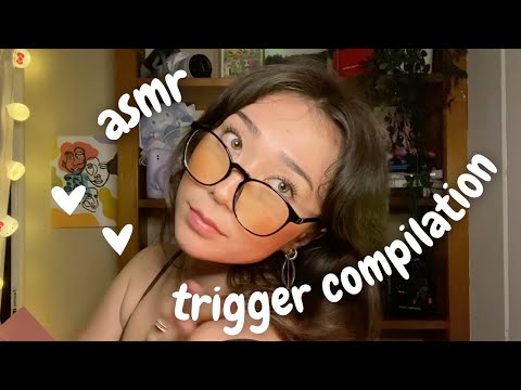 asmr trigger compilation | personal attention | hand movements | mouth sounds | spit painting