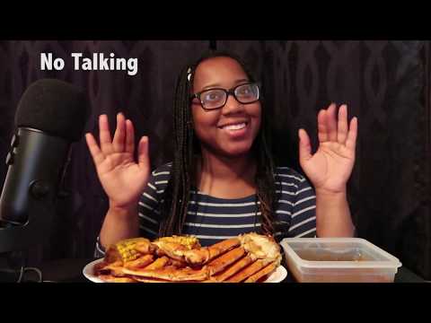 ASMR, First Time Eating Crab Legs (Extreme Crunch and Satisfying Eating Sounds)