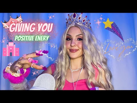 ASMR GIVING YOU POSITIVE ENERGY🧸 / plucking negative energy, Mouth Sounds, Tapping and More!😴💗