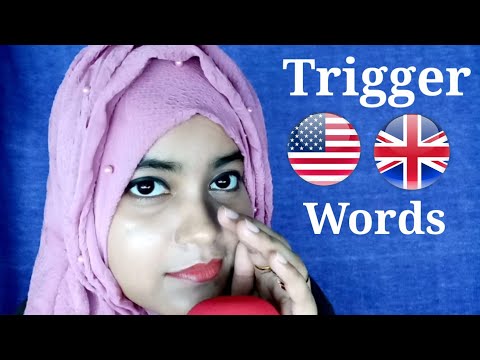 ASMR English Trigger Words With Very Very Soft Mouth Sounds