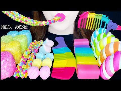 【ASMR】【咀嚼音 】UNICORN DESSERTS ユニコーンデザート MARSHMALLOW ROPECANDY MUKBANG 먹방 食べる音 EATINGSOUNDS NOTALKING